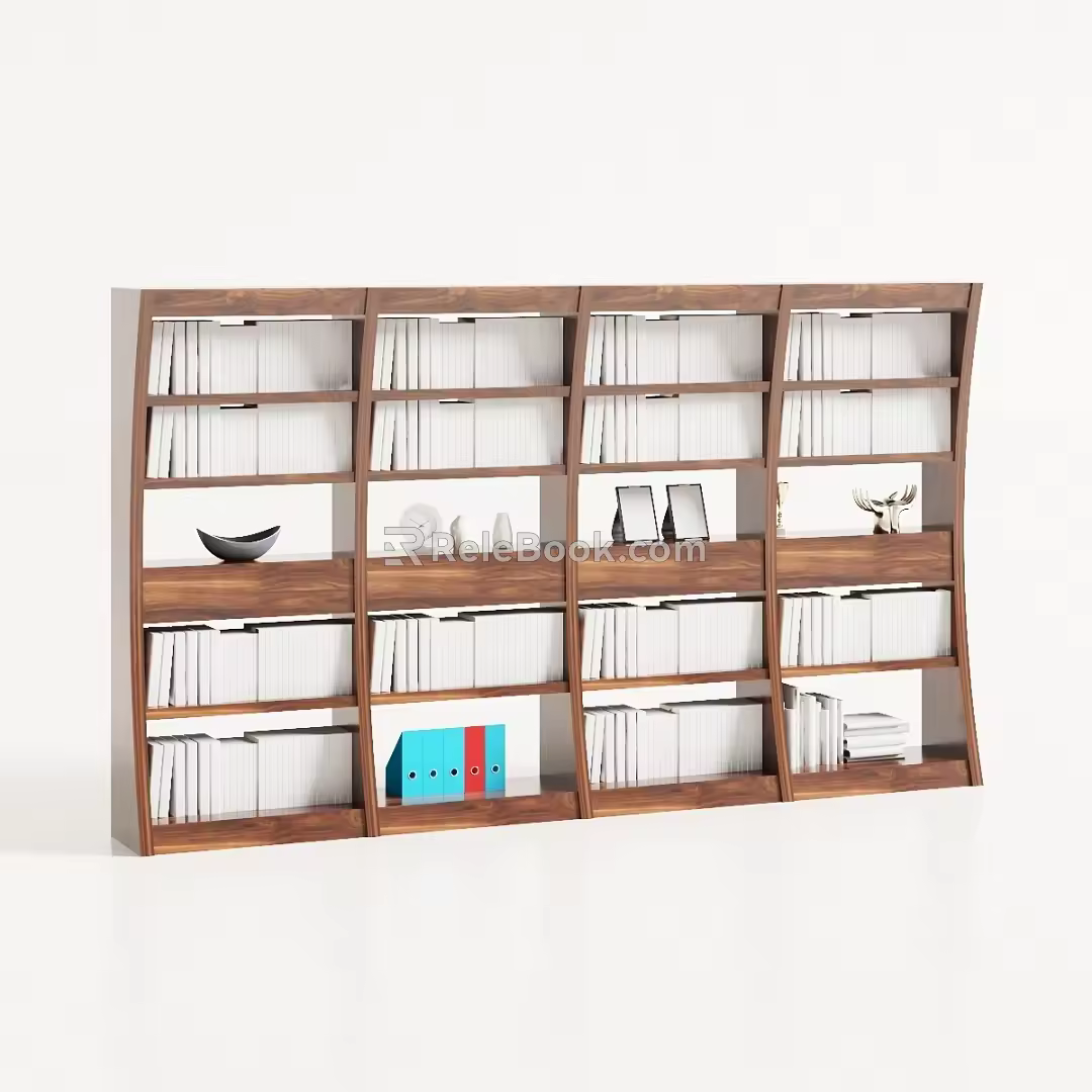 Nordic Study Bookcase 3d model
