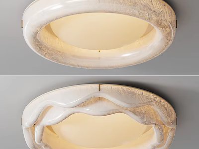 Modern Contemporary Ceiling Light Fixture With Unique Textured Design And Warm Glow Illumination 3d model