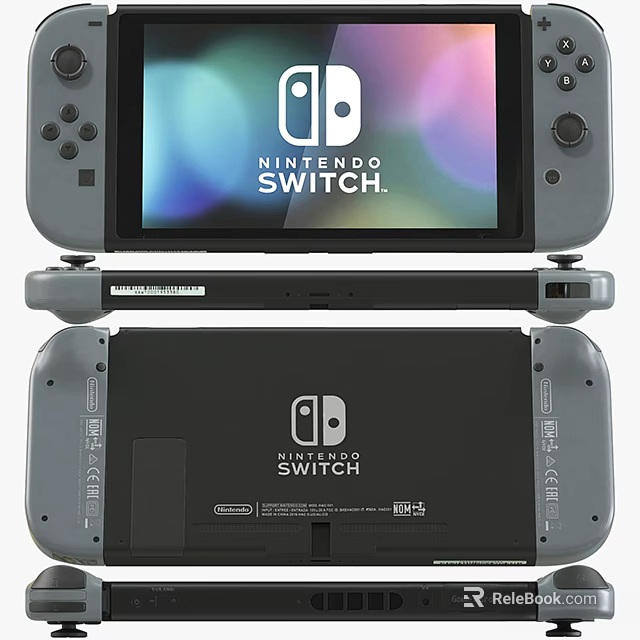 Nintendo Switch Portable Gaming Console With Handheld Design And Screen 3d model 