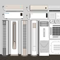 Modern Air Conditioners And Fans Wall Mounted Floor Standing Models With Contemporary Designs