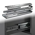 Dining Table Drawer Slides Metal Hardware with Size Range 250 to 700 mm