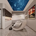 Beauty Hair Salon Modern Interior Design With Elegant Sofa Chairs Mirrors Green Plants Marble Floor