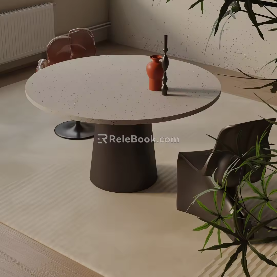 Modern table combination 3d model