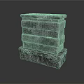 Ancient Stone Architectural Structure With Stacked Layered Blocks And Carved Base Details