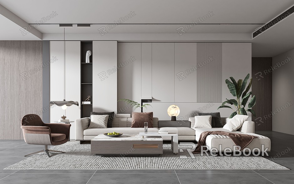 modern living room model