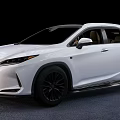 White Lexus SUV With Sleek Exterior Design And Black Alloy Wheels