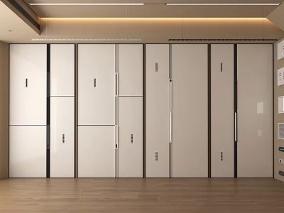 Modern Ceiling Design With Linear Lighting For Interior 3d model