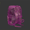 Vintage Style Backpack With Leather Straps And Metal Buckle Details