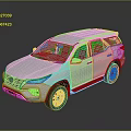 Toyota Silver SUV With Modern Exterior Stylish Body And Shiny Finish