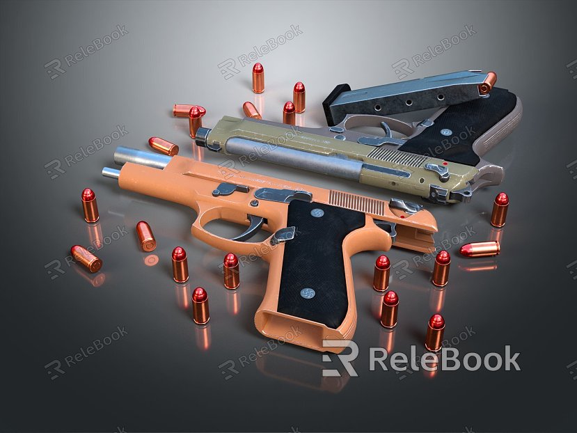 Modern pistol bullet semi-automatic pistol automatic pistol model