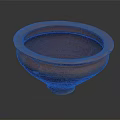 Cracked Terracotta Bowl With Wide Rim And Round Base Vintage Surface Details