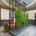 Japanese Corporate Lounge 3d model