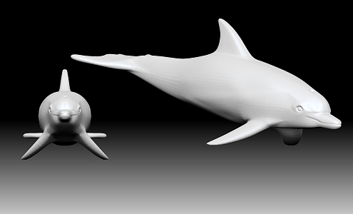 Modern Dolphins 3d model