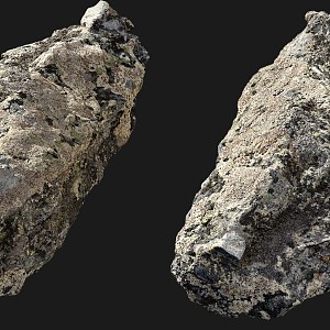 Stone Rock Moss Riverside Mountain Pebbles Shale Mountain Big Mountain 3d model