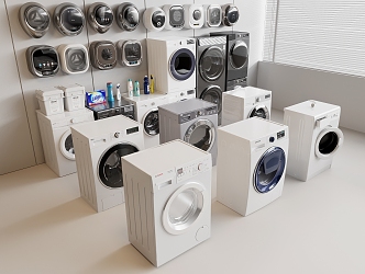 Drum washing machine wall-mounted washing machine mini washing machine washing and drying machine dryer 3d model