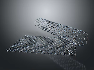 High Strength Industrial Metal Mesh With Hexagonal Grid Rolled And Expanded Structure Design 3d model