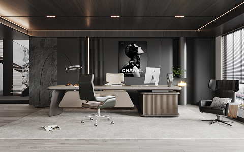 Modern Office Milotti 3d model