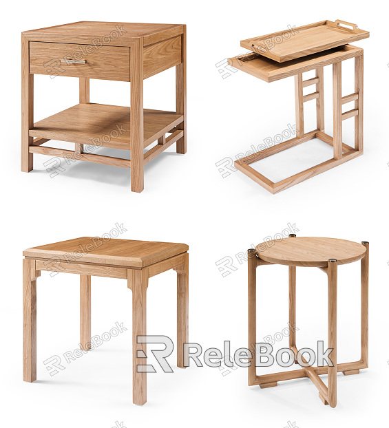 New Chinese style side table model