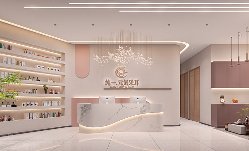 Modern Beauty Salon Indoor 3d model