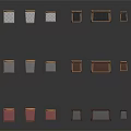 Various Styles Accent Chairs with Wooden Fabric in Pink Gray Brown Tones on Dark Background