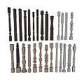 Decorative Columns In Various Designs And Different Colors For Interior Decoration