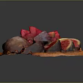 Fresh Fig And Red Berry Fruit Tart With Crispy Golden Crust