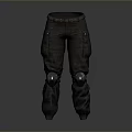 Workwear Pants With Knee Pads And Multiple Pockets For Daily Use 3d model