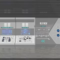 Modern Technology Exhibition Hall Showcasing Digital Twin Industrial Internet Control Panels And Displays