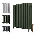 White Cast Iron Column Radiators With Decorative Design For Home Interior