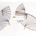 Modern Fan Shaped Pergola With Metal Frame And Transparent Glass Panels Design