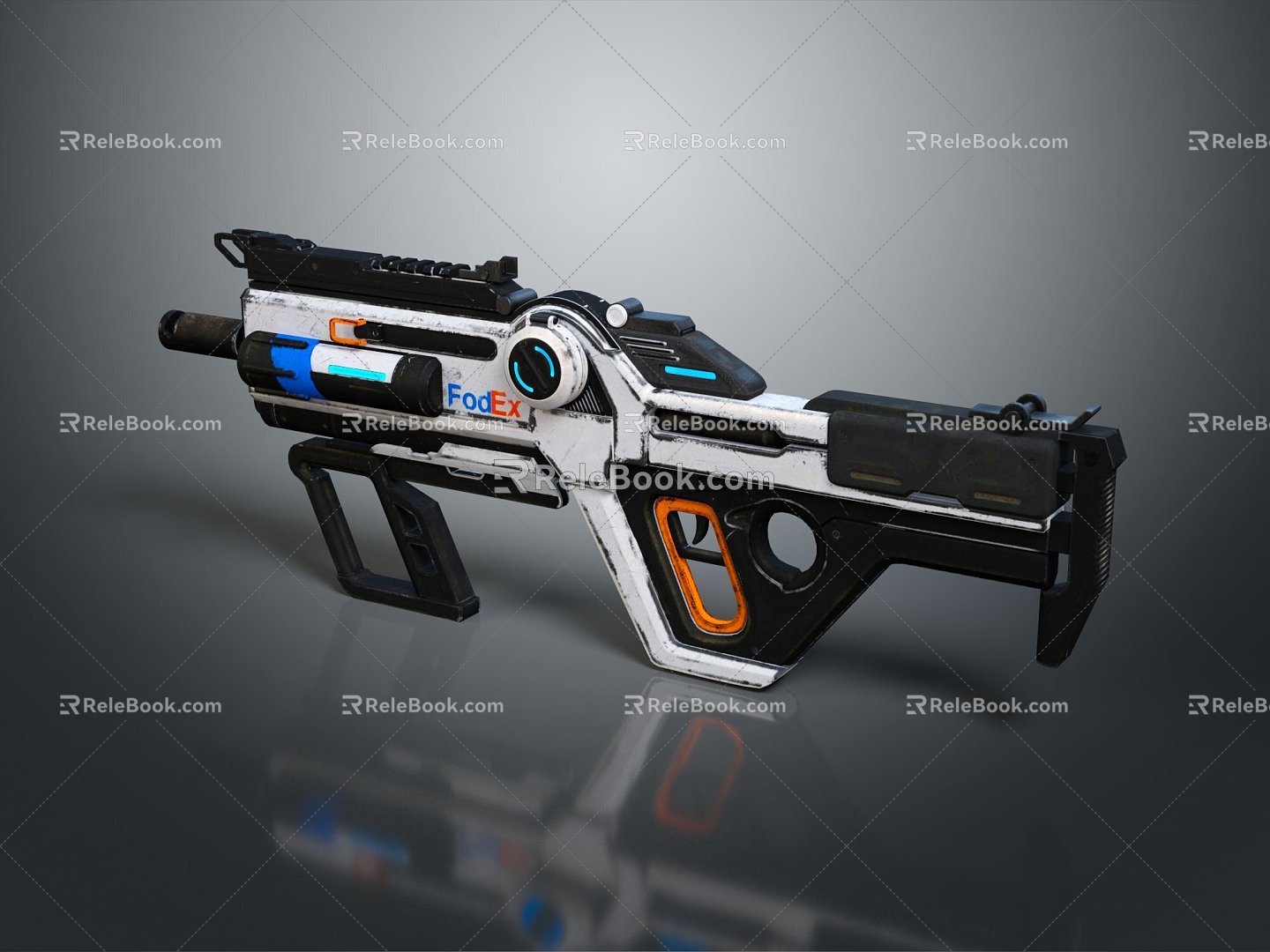 Modern Gun Sci-Fi Firearms Sci-Fi Game Gun Games Firearms Game Gun 3d model