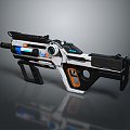 Modern Gun Sci-Fi Firearms Sci-Fi Game Gun Games Firearms Game Gun 3d model