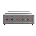 Commercial Kitchen Stainless Steel Electric Griddle With Control Knobs And Cooking Surface