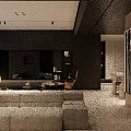Modern Dining Living Room Interior Design With Open Concept Sofa Dining Table And Chairs