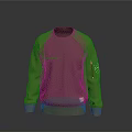 Olive Green Crew Neck Sweatshirt With Front Pocket And Sleeve Logo Detail