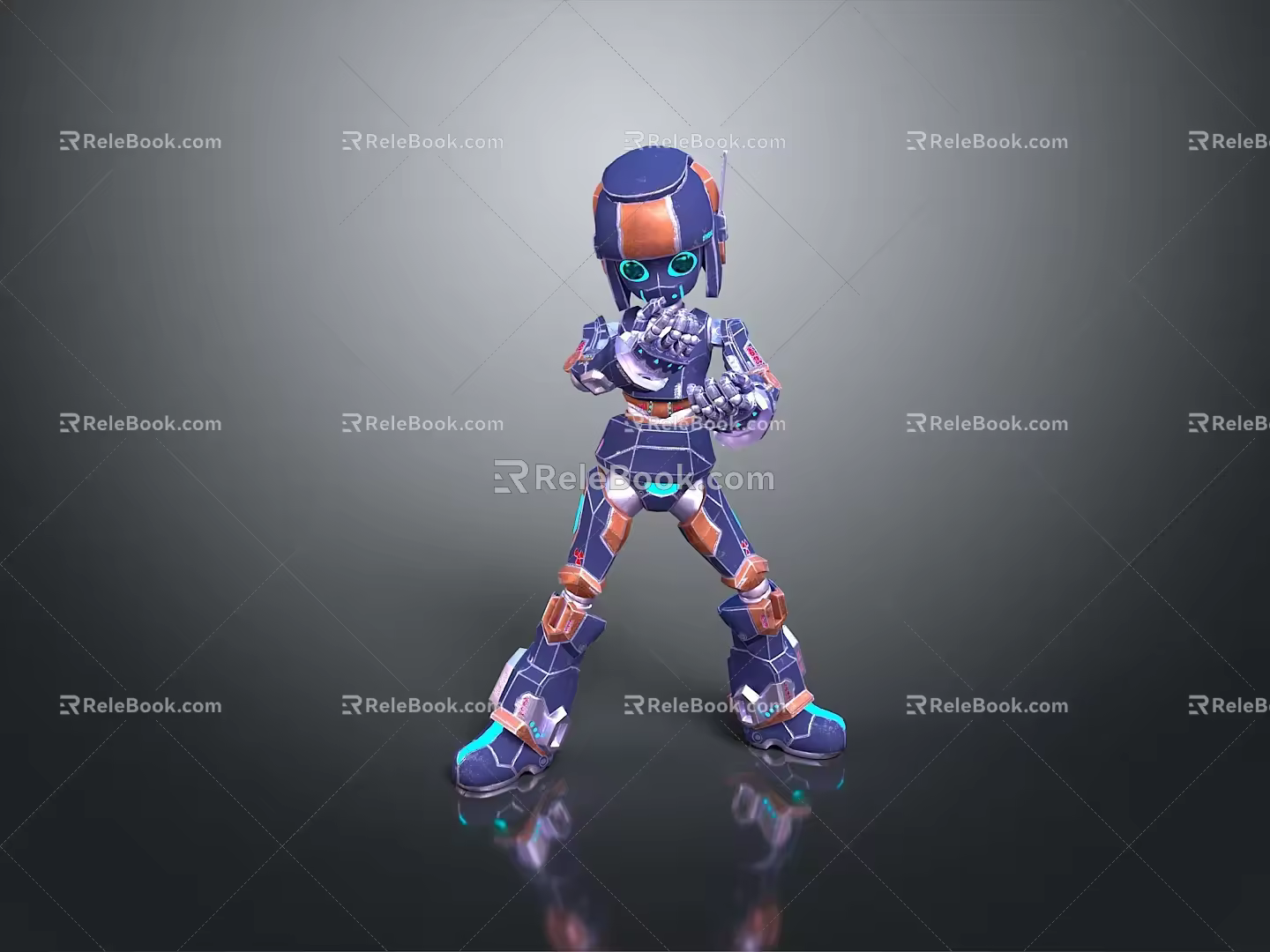 Robot Robot Assistant Small Robot Robot Butler Robot Butler Figure Game Figure 3d model