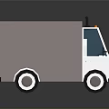 minibus minivan driverless bus school bus van box car 3d model