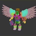 Robot Bird Science Fiction Eagle Mechanical Eagle Mechanical Bird Machine Eagle Mechanical Eagle Kite 3d model