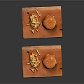 Two Delicious Hamburgers with Crispy French Fries on Wooden Serving Boards
