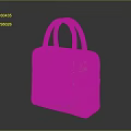 Everyday Stylish Pink Leather Handbag With Double Handles And Side Zipper