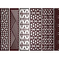 Decorative Partitions With Various Intricate Laser Cut Patterns For Interior Decor 3d model