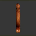 Abstract Red Embracing Figures Decorative Furniture With Curved Design Details