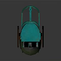 Airplane Cockpit Interior With Green And Red Sections Detailed Dashboard And Seats