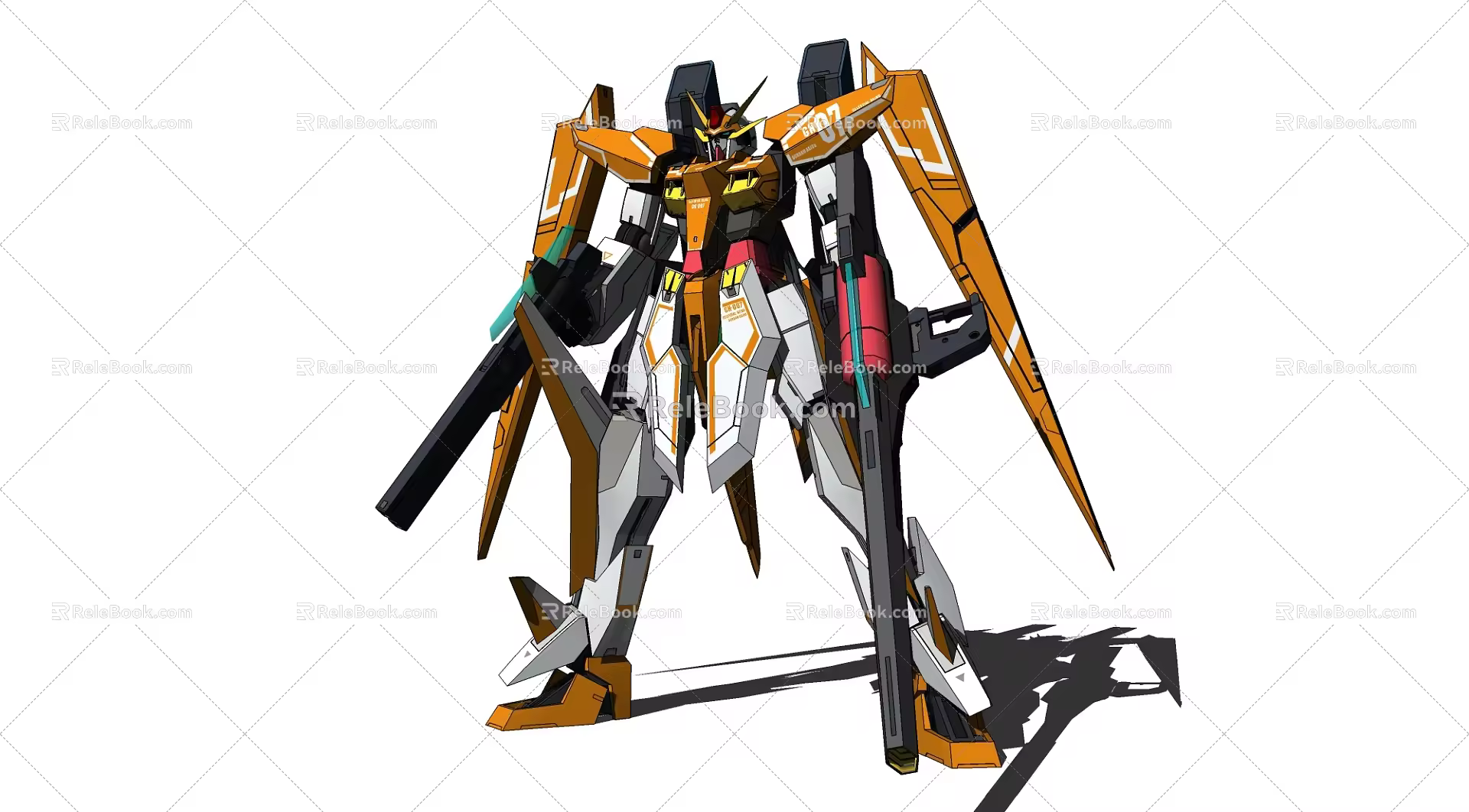 Modern robot robot mecha up 3d model