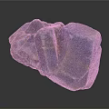 Blue Purple Irregular Stone With Natural Texture And Cracks On Dark Background