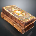 Elegant Stacked Decorative Storage Boxes With Intricate Gold And Blue Patterns