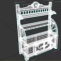 Traditional Wooden Bookcase With Multiple Shelves Storage Cabinet And Carved Ornamental Design