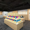 Modern Milk Tea Shop With Glass Doors Outdoor Seating And Wooden Counter