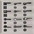 Modern Metal Door Handles Display With Multiple Designs And Styles For Home Interior
