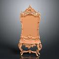 Golden Carved Chair With Ornate Design Intricate Patterns And Vintage Luxurious Style